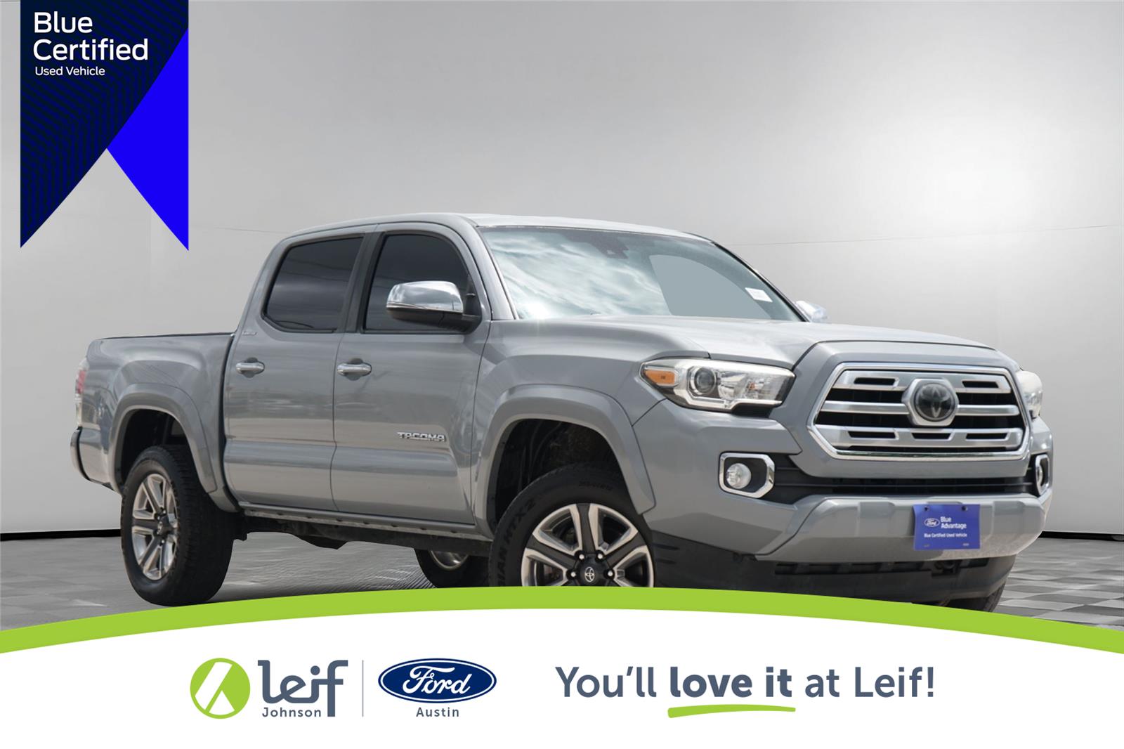 Cement 2018 Toyota Tacoma Limited Double Cab 4WD Pickup Truck Four-Wheel Drive 6-Speed Automatic