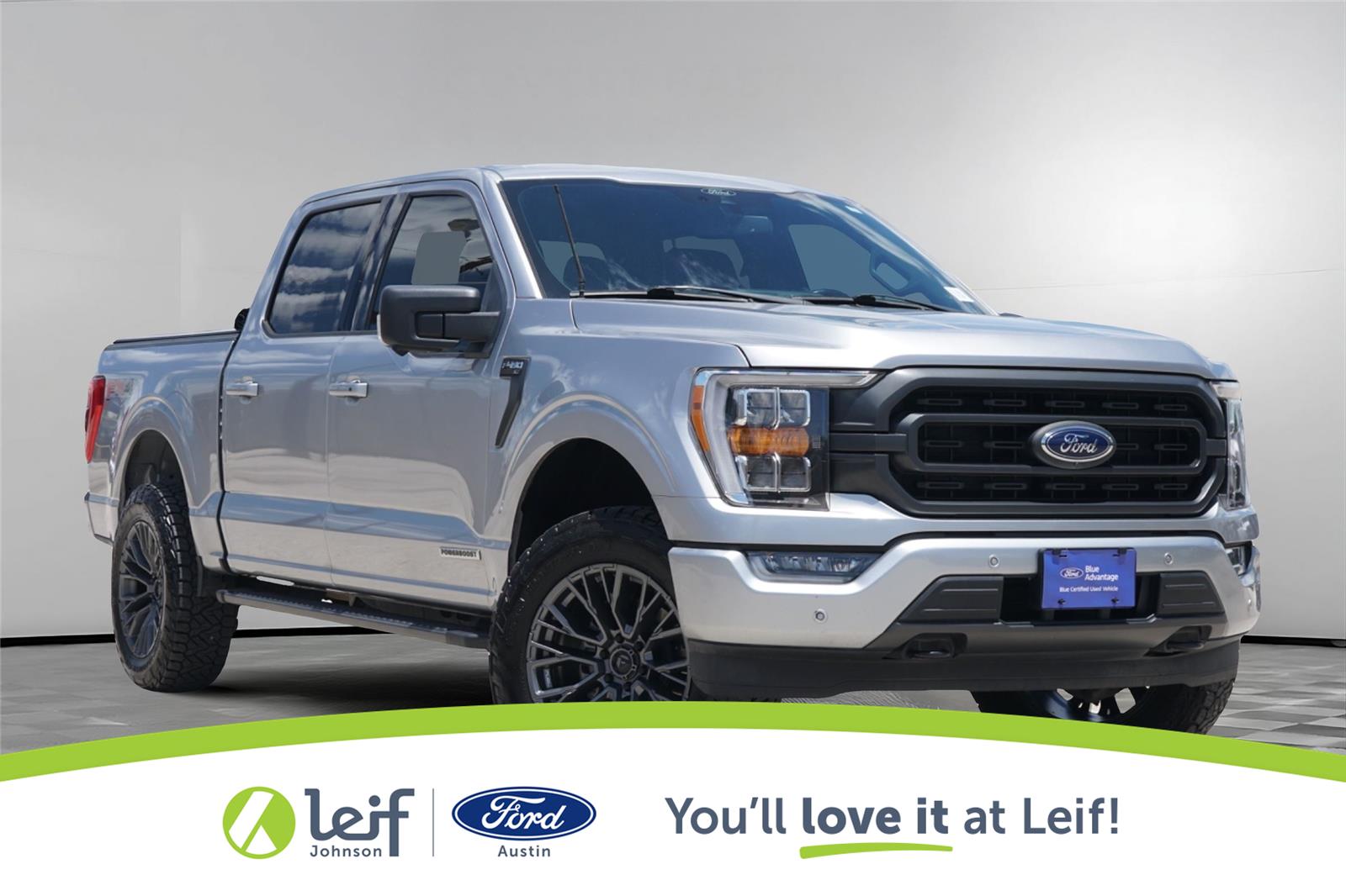 Iconic Silver 2021 Ford F-150 XLT SuperCrew 4WD Pickup Truck Four-Wheel Drive Automatic