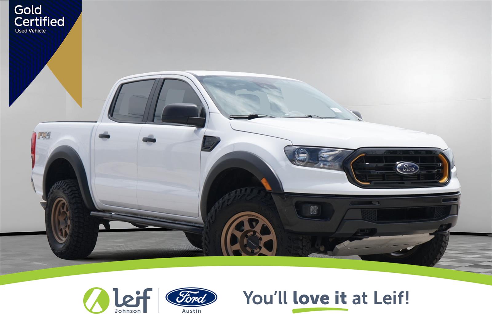 Oxford White 2023 Ford Ranger XLT SuperCrew 4WD Pickup Truck Four-Wheel Drive Automatic