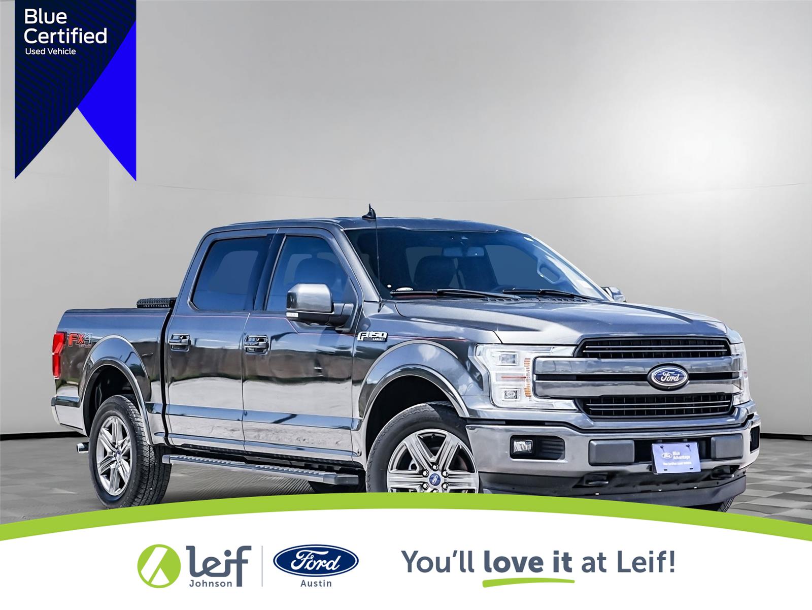 Gray (Magnetic) 2020 Ford F-150 Lariat SuperCrew 4WD Pickup Truck Four-Wheel Drive Automatic