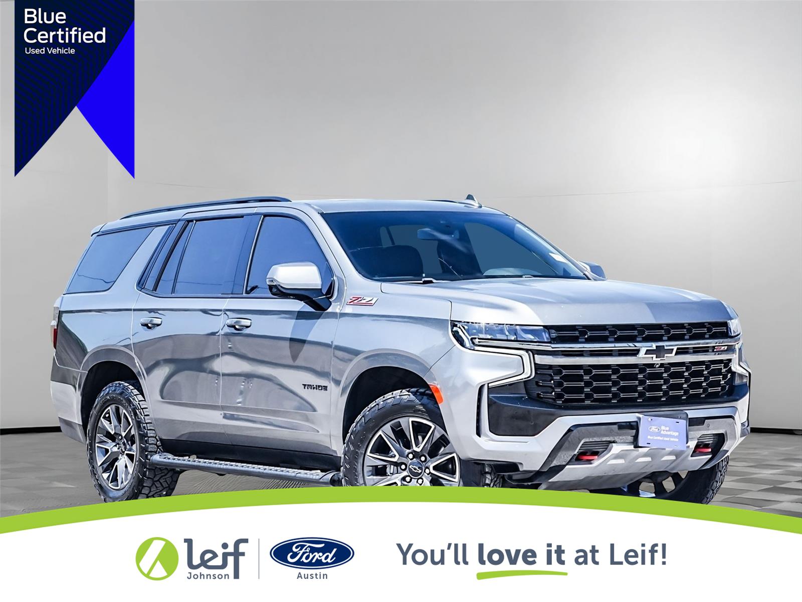 Gray (Satin Steel Metallic) 2022 Chevrolet Tahoe SUV / Crossover Four-Wheel Drive Automatic