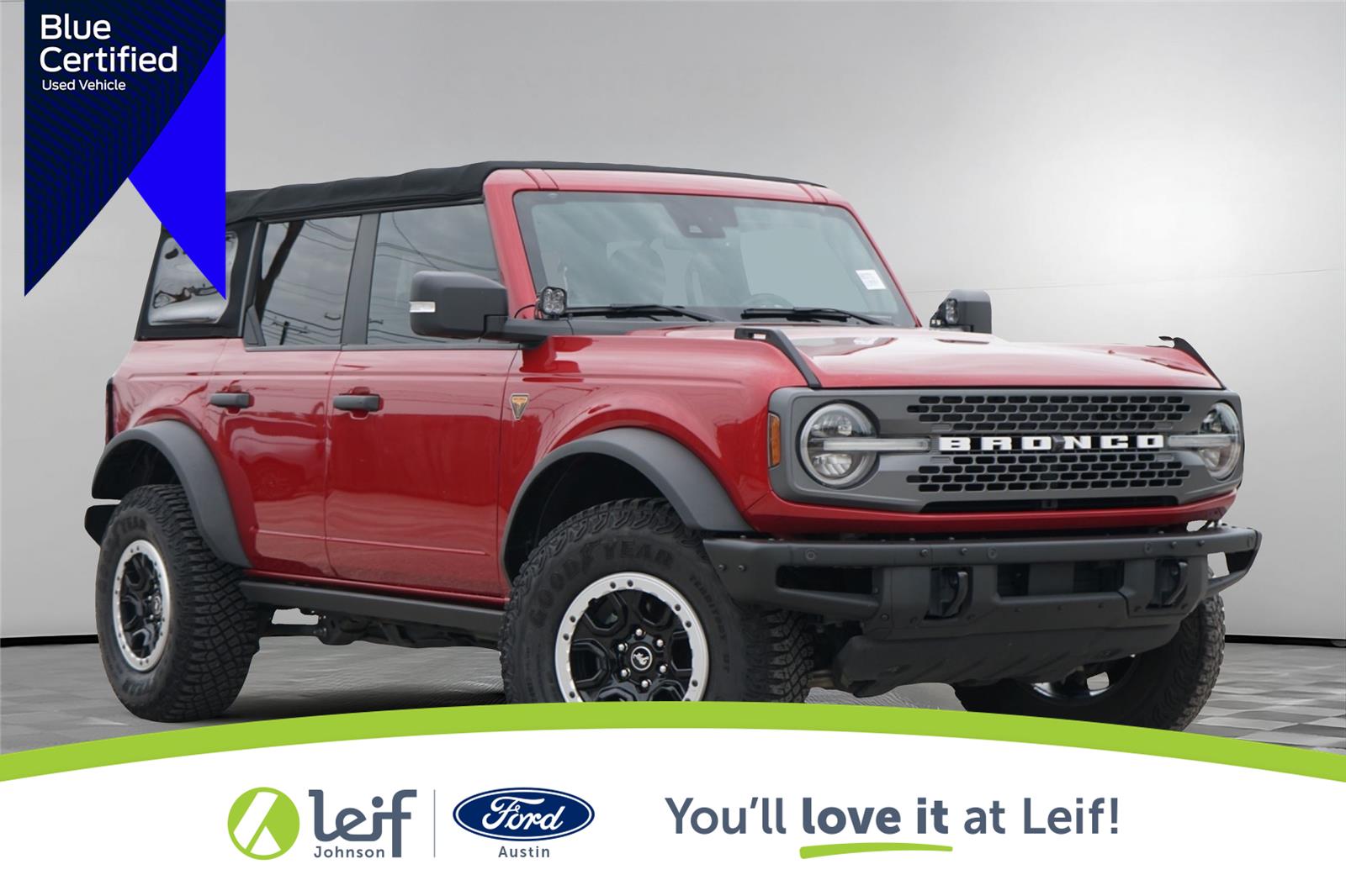 Rapid Red Metallic Tinted Clearcoat 2021 Ford Bronco SUV / Crossover Four-Wheel Drive Automatic