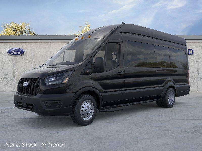 Agate Black Metallic 2026 Ford Transit Passenger 350 HD XL High Roof Extended LB DRW RWD Van Rear-Wheel Drive 