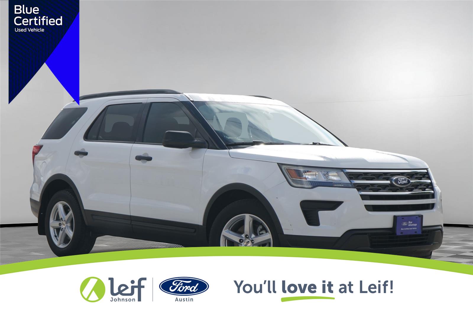 Oxford White 2018 Ford Explorer SUV / Crossover Front-Wheel Drive 6-Speed Automatic