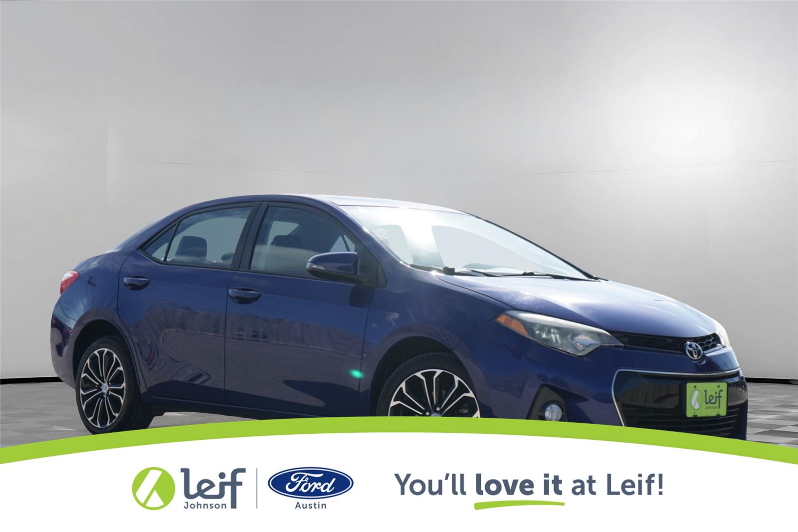Blue Crush Metallic 2015 Toyota Corolla Sedan Front-Wheel Drive Continuously Variable Transmission