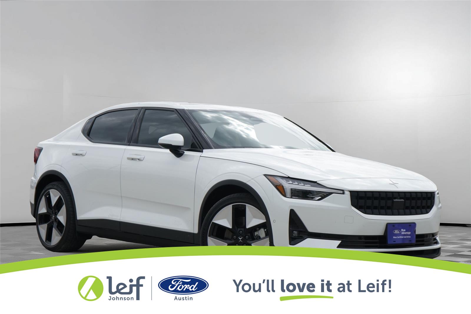 White (Snow Metallic) 2023 Polestar 2 Sedan All-Wheel Drive Automatic