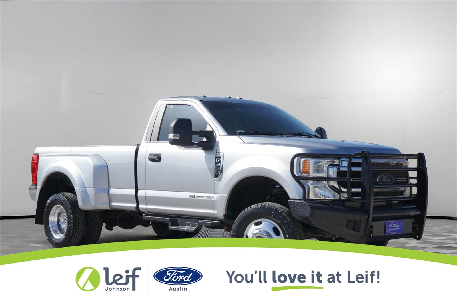 Iconic Silver 2020 Ford F-350 Super Duty Pickup Truck Four-Wheel Drive Automatic