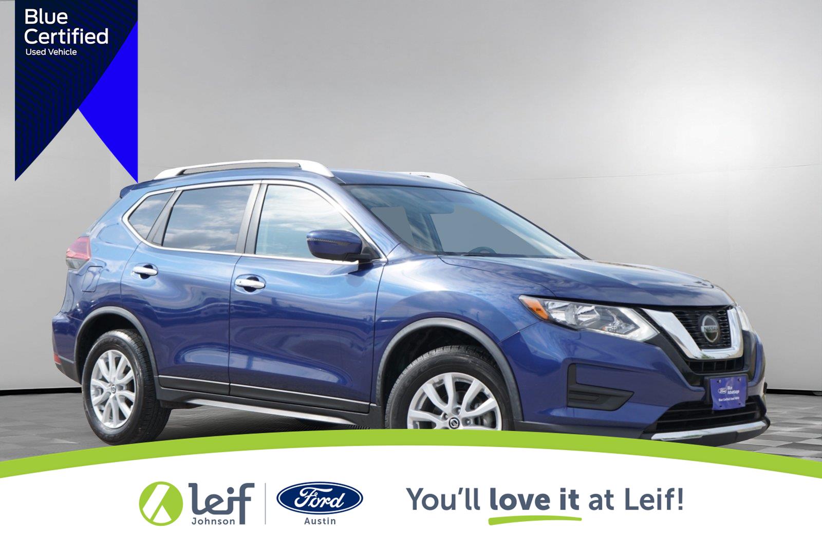 Caspian Blue 2018 Nissan Rogue SUV / Crossover All-Wheel Drive Continuously Variable Transmission