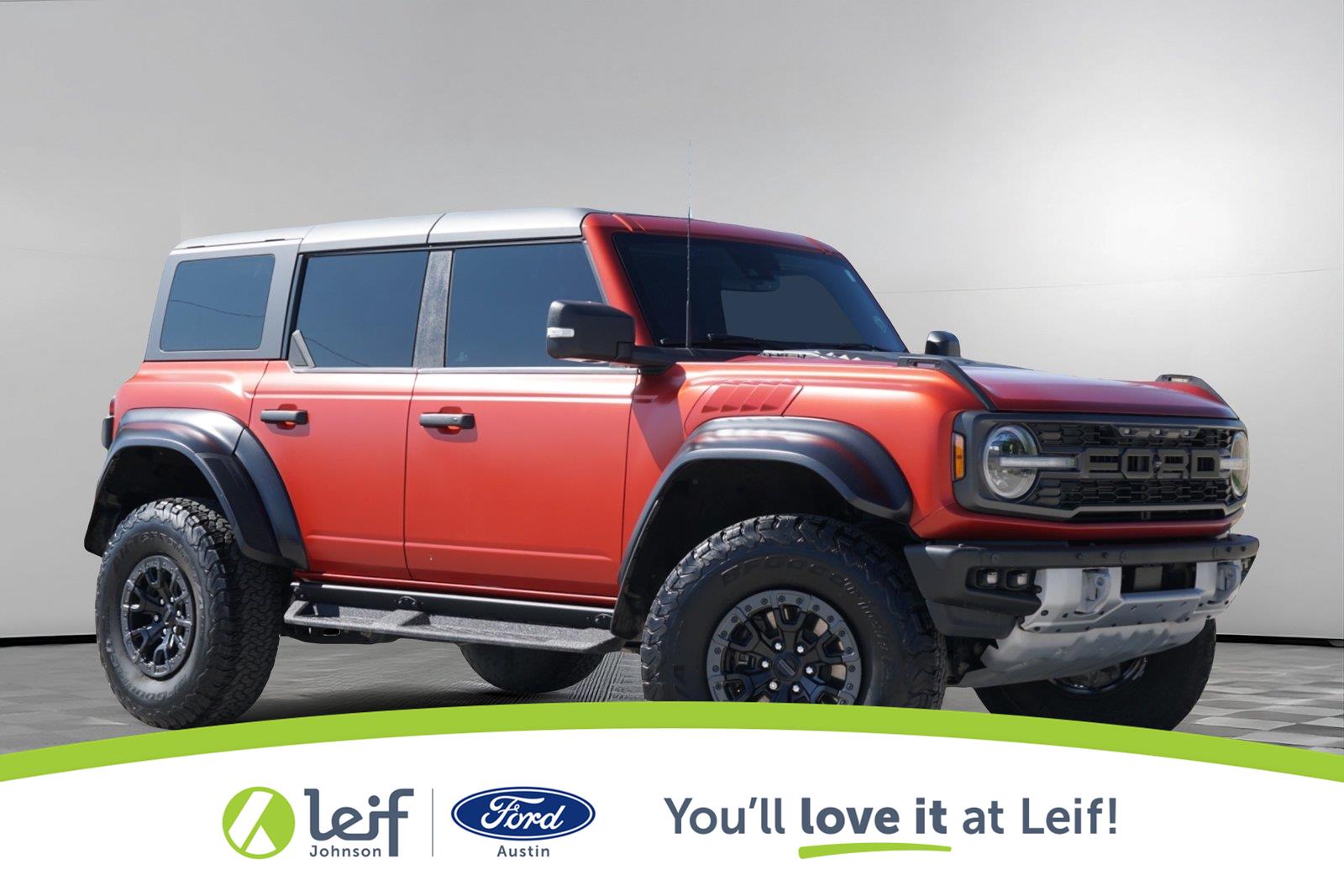 Hot Pepper Red Tinted Clearcoat 2023 Ford Bronco Raptor SUV / Crossover Four-Wheel Drive Automatic