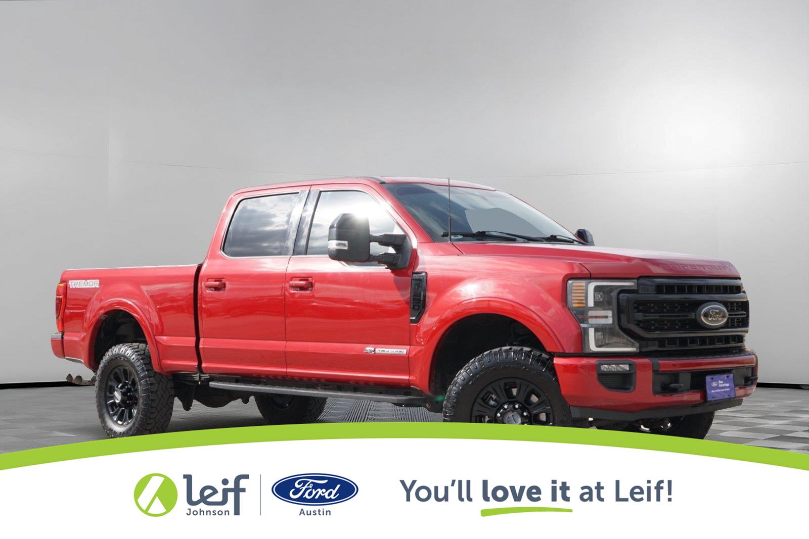 Rapid Red Metallic Tinted Clearcoat 2022 Ford F-250 Super Duty Pickup Truck Four-Wheel Drive Automatic