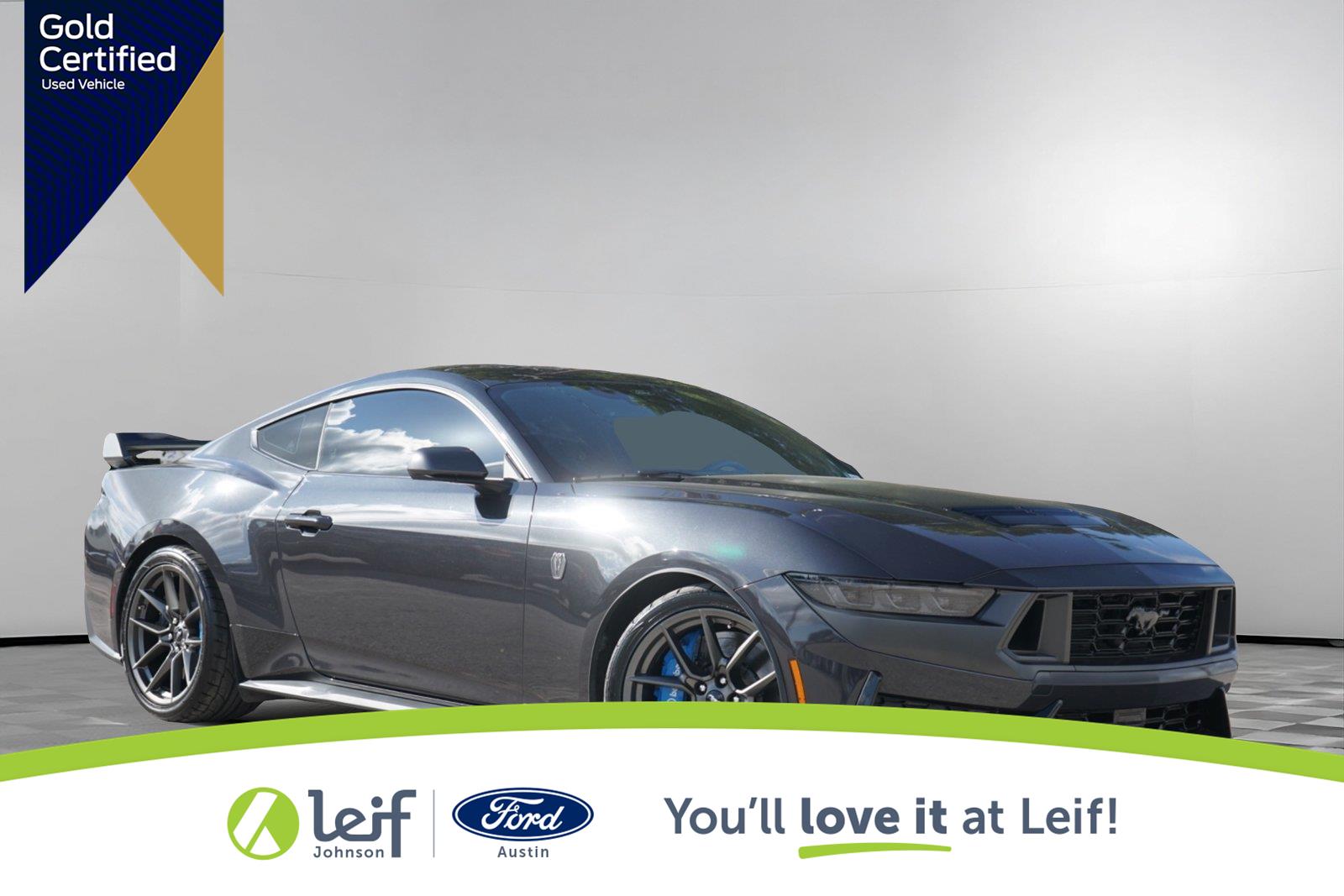 Dark Matter Gray 2024 Ford Mustang Coupe Rear-Wheel Drive Automatic