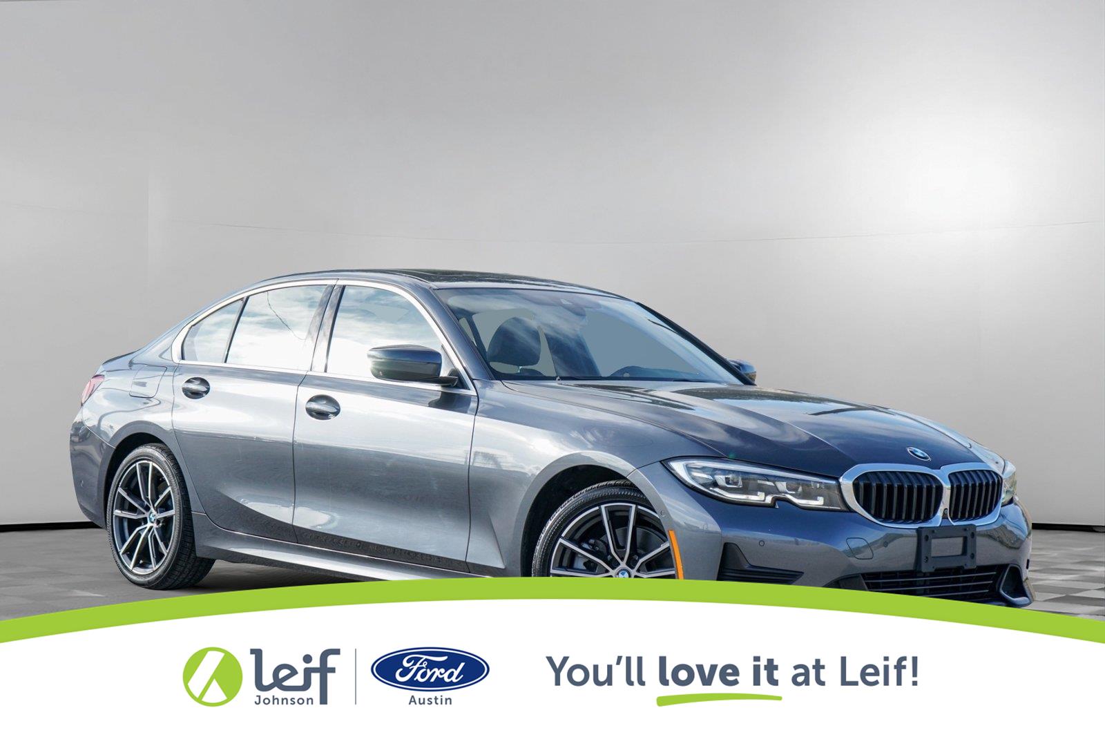 Mineral Gray Metallic 2020 BMW 3 Series Sedan Rear-Wheel Drive Automatic