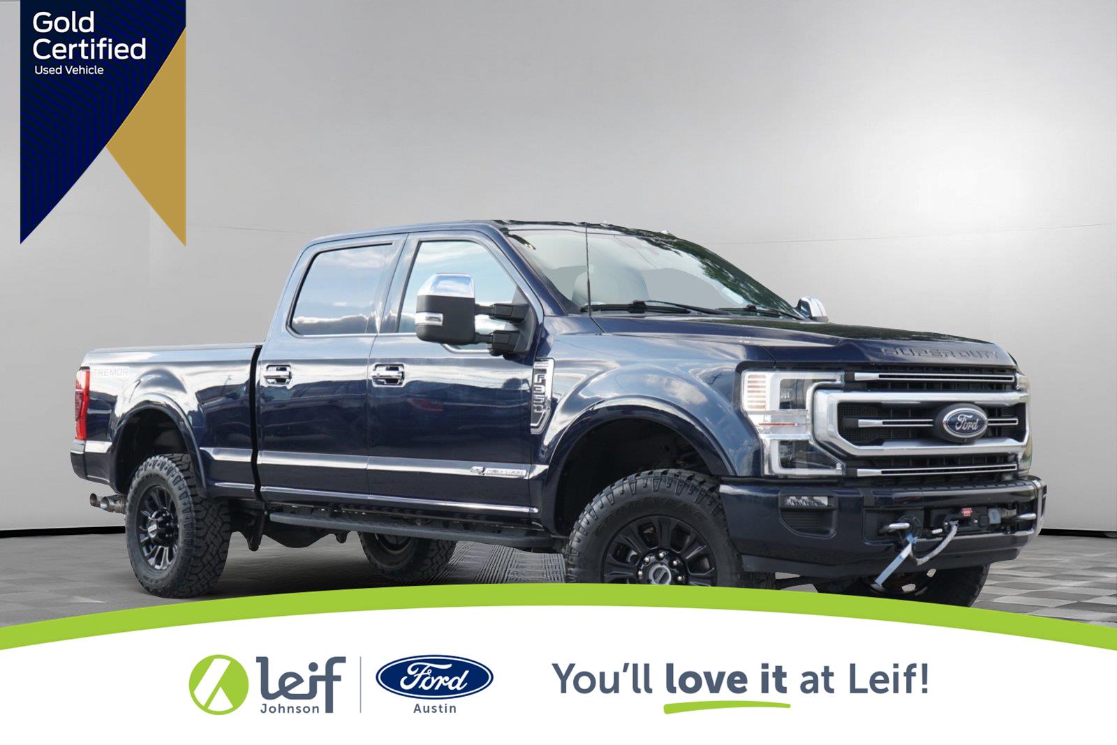 Antimatter Blue 2022 Ford F-350 Super Duty Pickup Truck Four-Wheel Drive Automatic