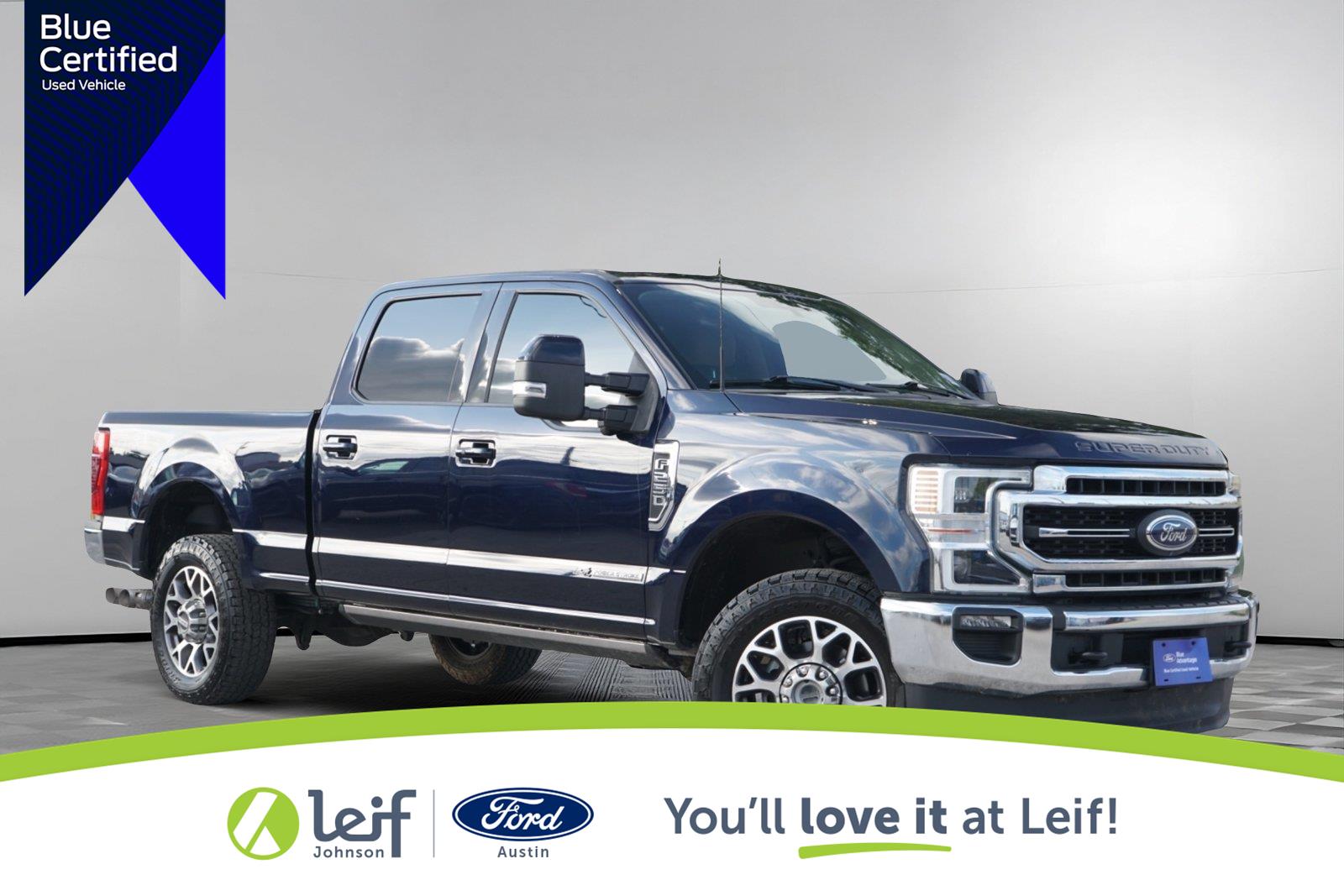 Antimatter Blue 2022 Ford F-250 Super Duty Pickup Truck Four-Wheel Drive 6-Speed Automatic
