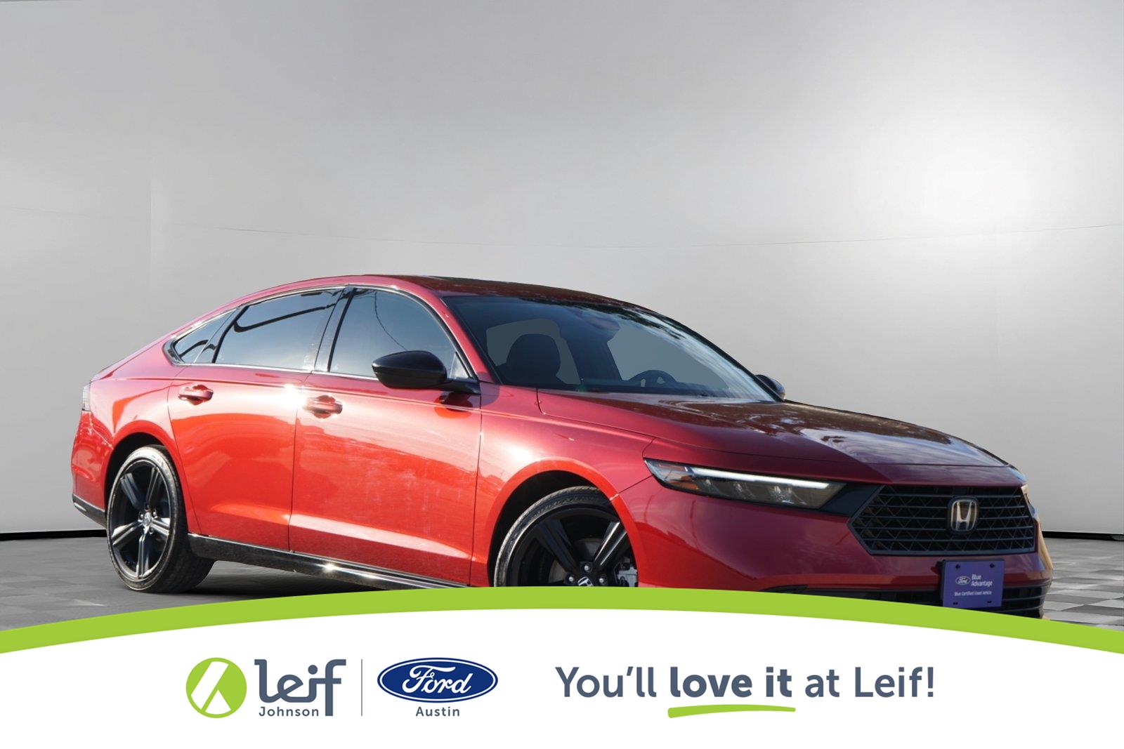 Radiant Red Metallic 2024 Honda Accord Hybrid Sedan Front-Wheel Drive 1-Speed Dual Clutch
