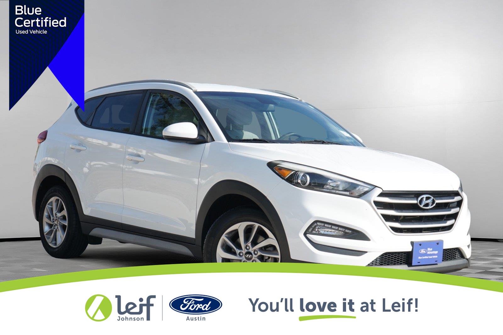 Dazzling White 2018 Hyundai Tucson SUV / Crossover Front-Wheel Drive Automatic