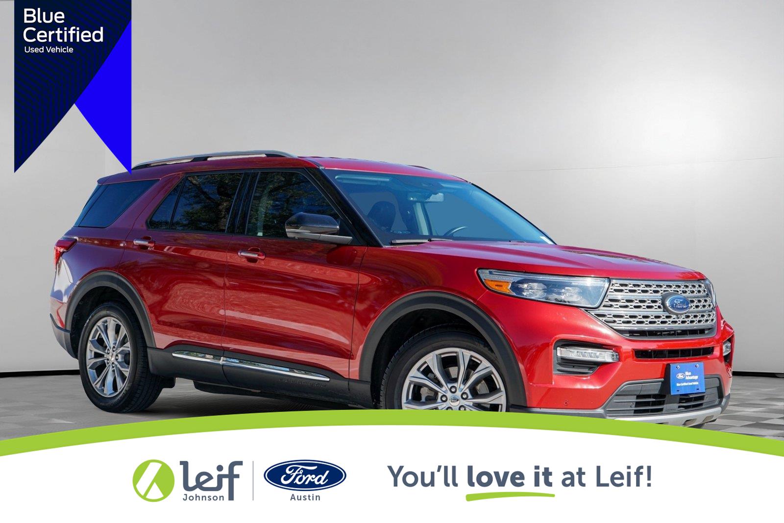 Rapid Red Metallic Tinted Clearcoat 2021 Ford Explorer SUV / Crossover All-Wheel Drive Automatic