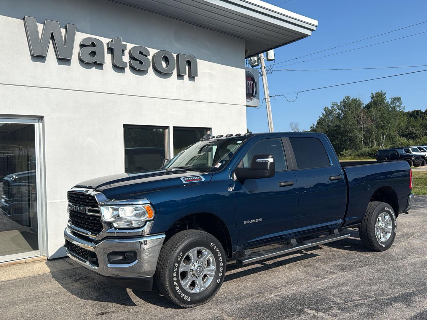 Patriot Blue Pearlcoat 2024 RAM 2500 Pickup Truck Four-Wheel Drive 8-Speed Automatic