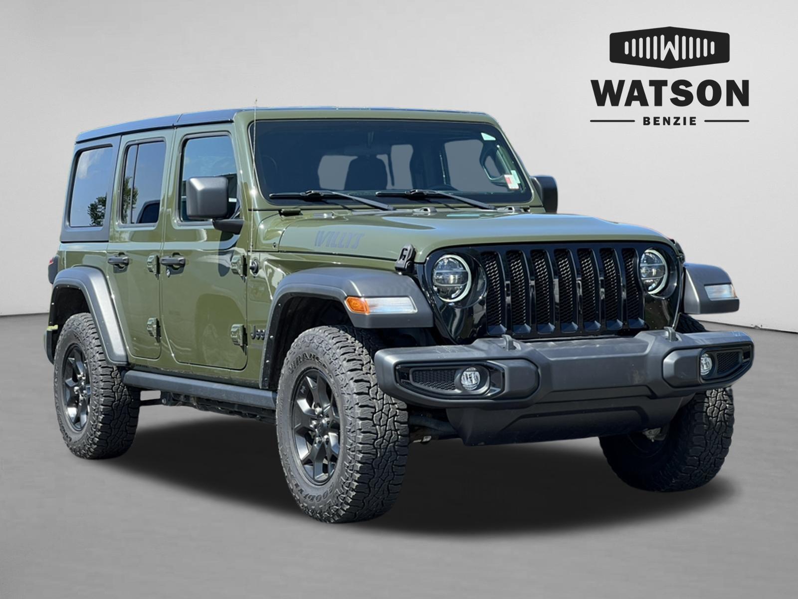 Sarge Green Clearcoat 2021 Jeep Wrangler SUV / Crossover Four-Wheel Drive 8-Speed Automatic