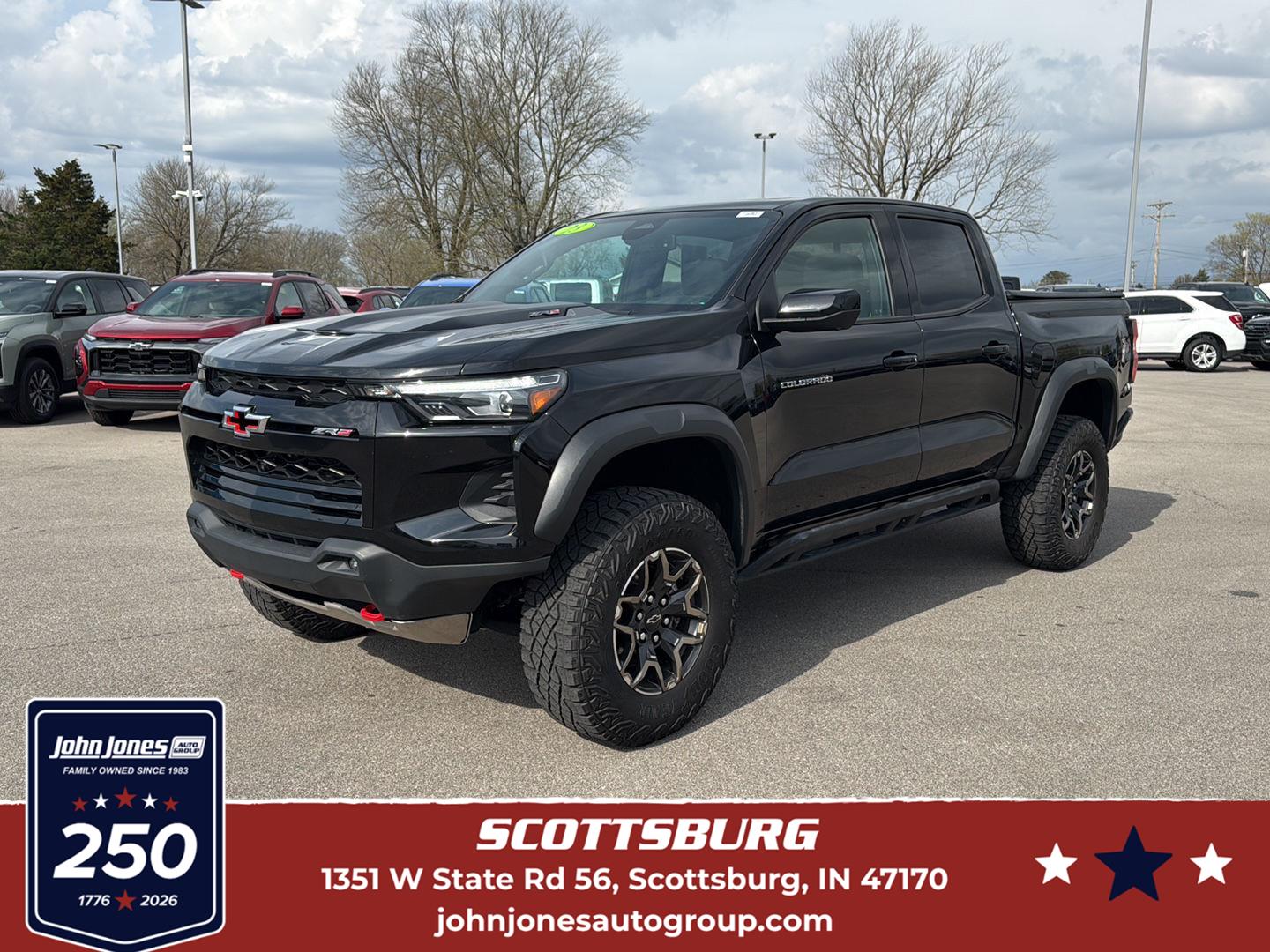 Black 2023 Chevrolet Colorado ZR2 Crew Cab 4WD Pickup Truck Four-Wheel Drive 8-Speed Automatic