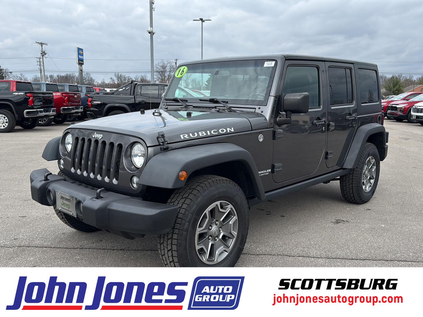 Gray (Granite Crystal Metallic Clearcoat) 2016 Jeep Wrangler Unlimited Rubicon 4WD SUV / Crossover Four-Wheel Drive 5-Speed Automatic