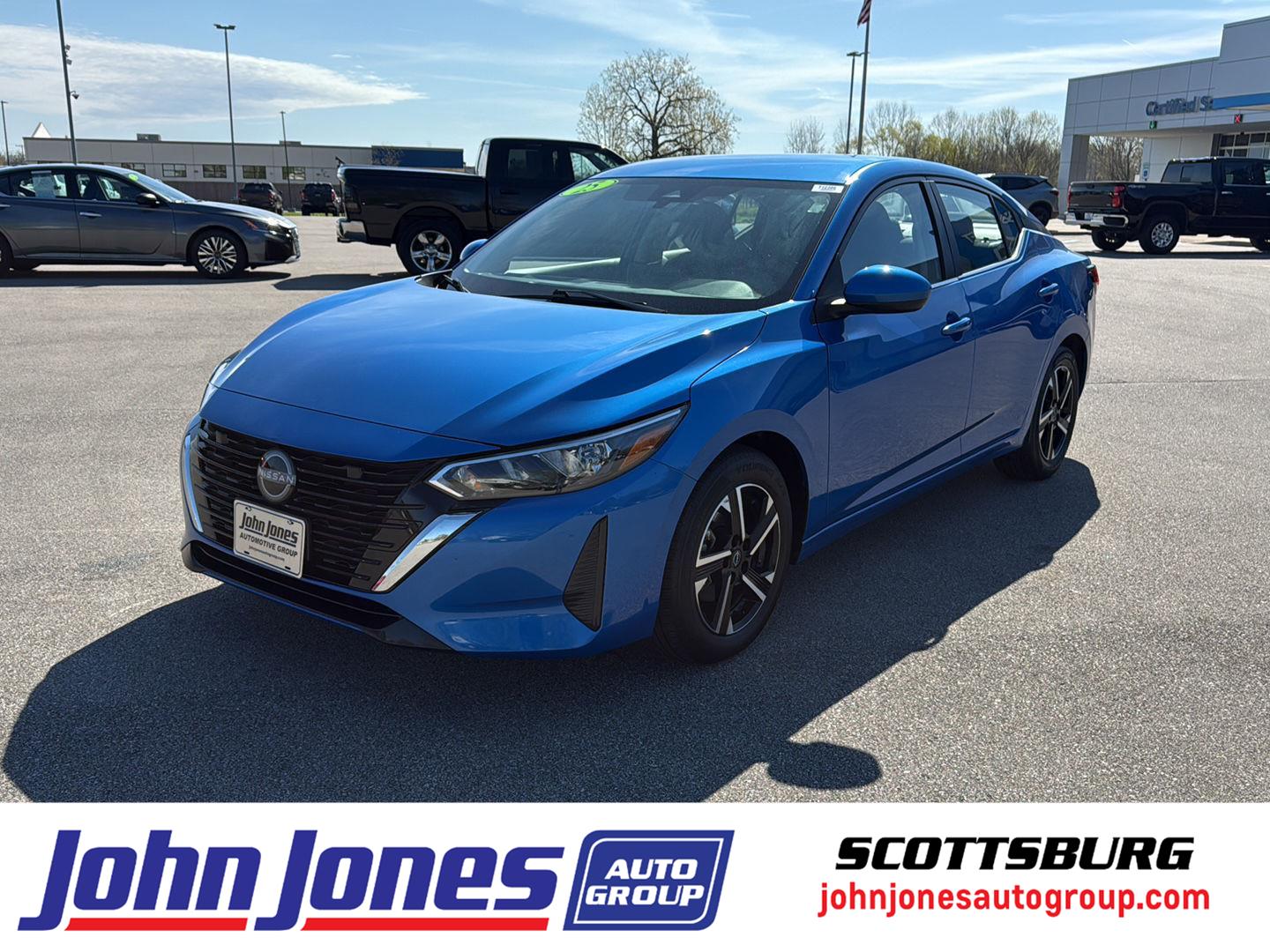 Electric Blue Metallic 2025 Nissan Sentra SV FWD Sedan Front-Wheel Drive Continuously Variable Transmission