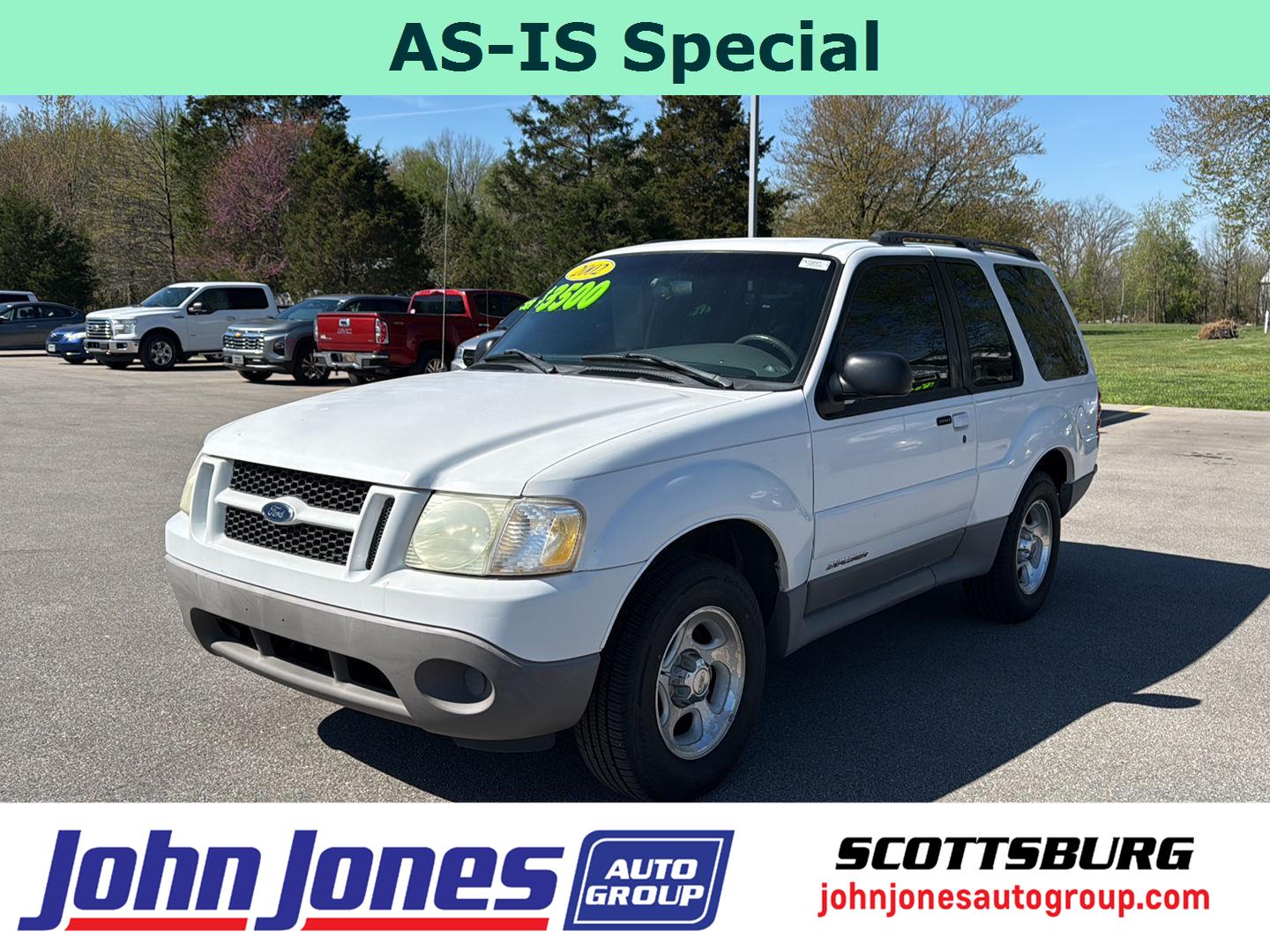 Oxford White 2002 Ford Explorer Sport 2WD SUV / Crossover Rear-Wheel Drive 5-Speed Automatic Overdrive