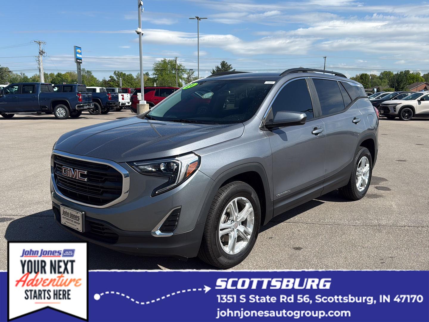 Gray (Satin Steel Metallic) 2021 GMC Terrain SUV / Crossover Four-Wheel Drive 9-Speed Automatic Overdrive