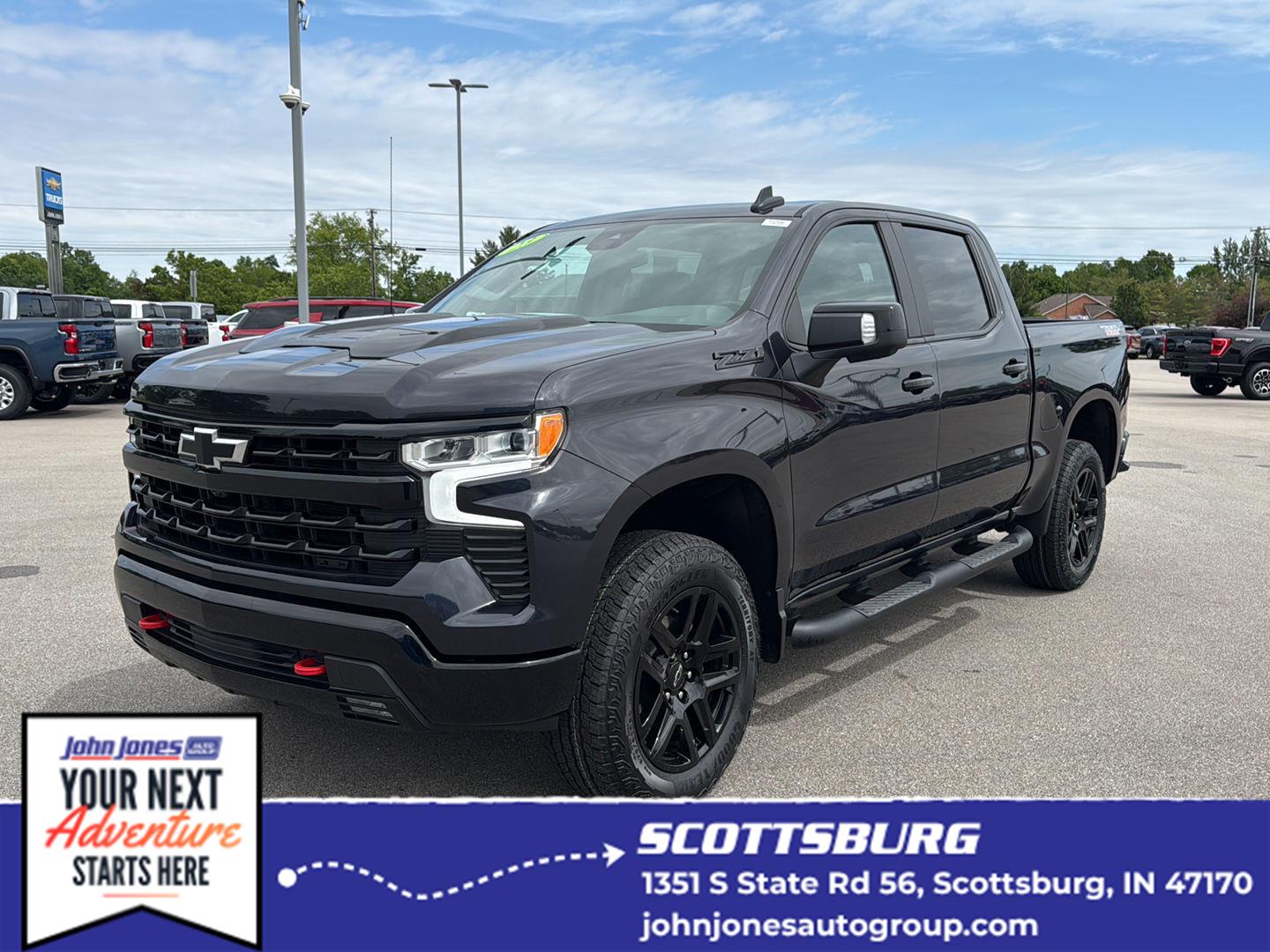 Black 2023 Chevrolet Silverado 1500 Pickup Truck Four-Wheel Drive Automatic