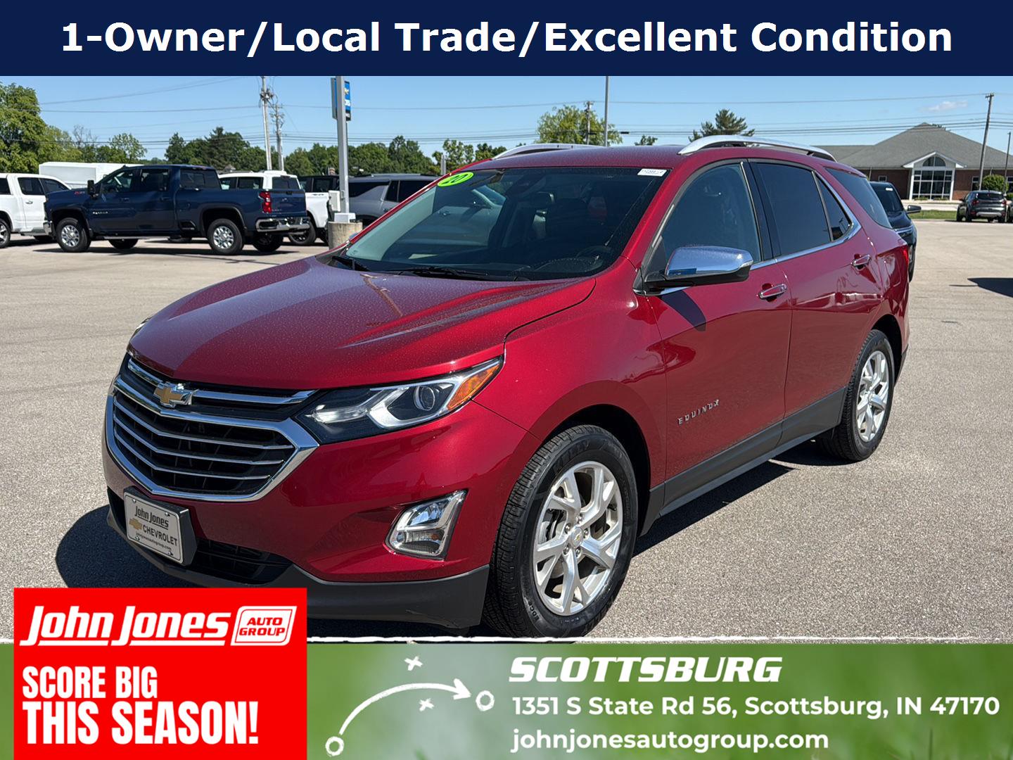 Cajun Red Tintcoat 2020 Chevrolet Equinox SUV / Crossover Front-Wheel Drive 6-Speed Automatic Overdrive