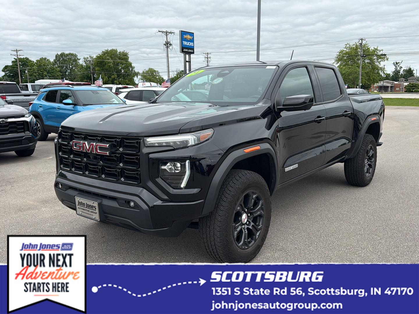 Onyx Black 2024 GMC Canyon Pickup Truck Four-Wheel Drive 8-Speed Automatic