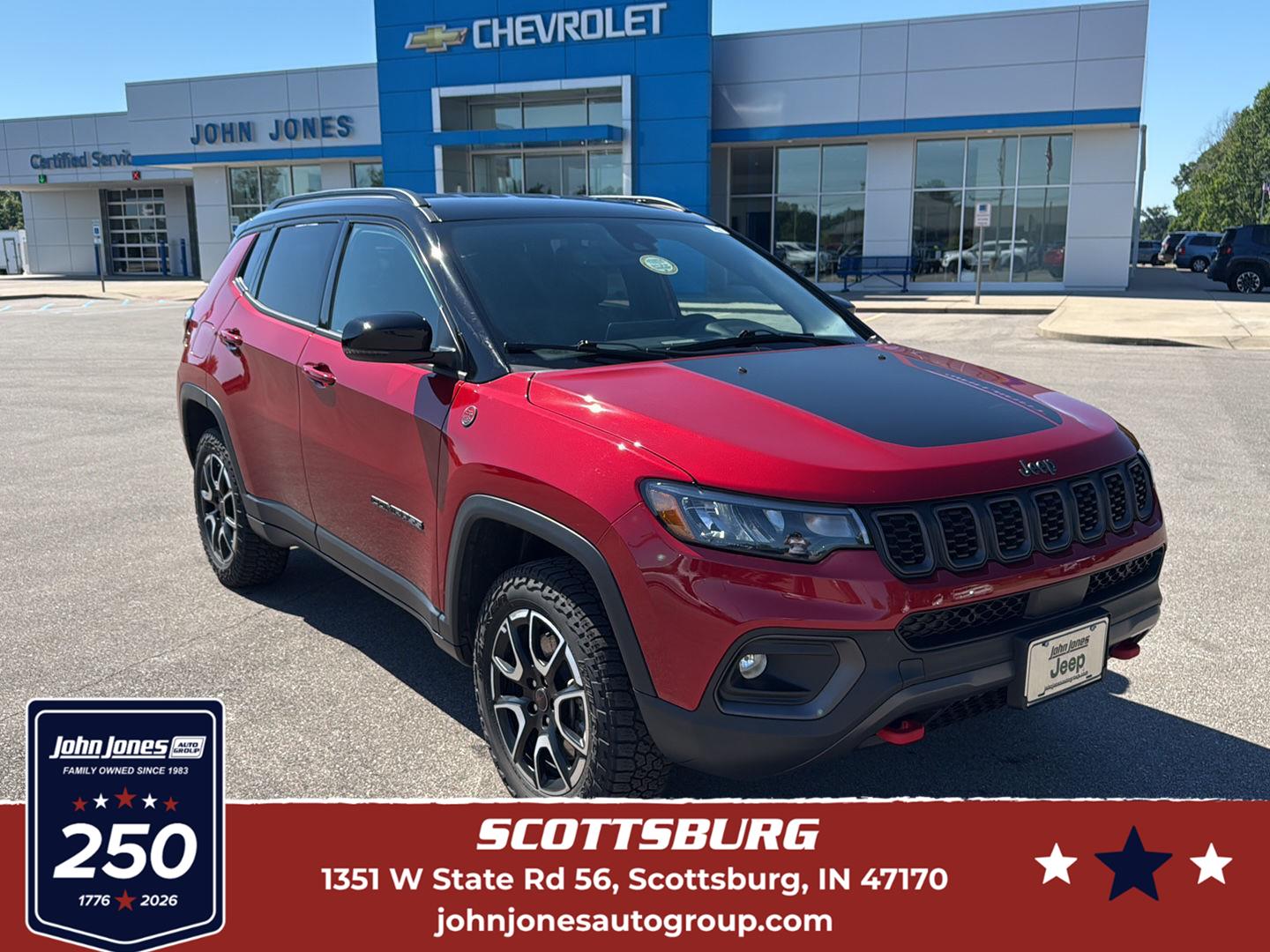 Red Hot Pearlcoat 2025 Jeep Compass SUV / Crossover Four-Wheel Drive 8-Speed Automatic