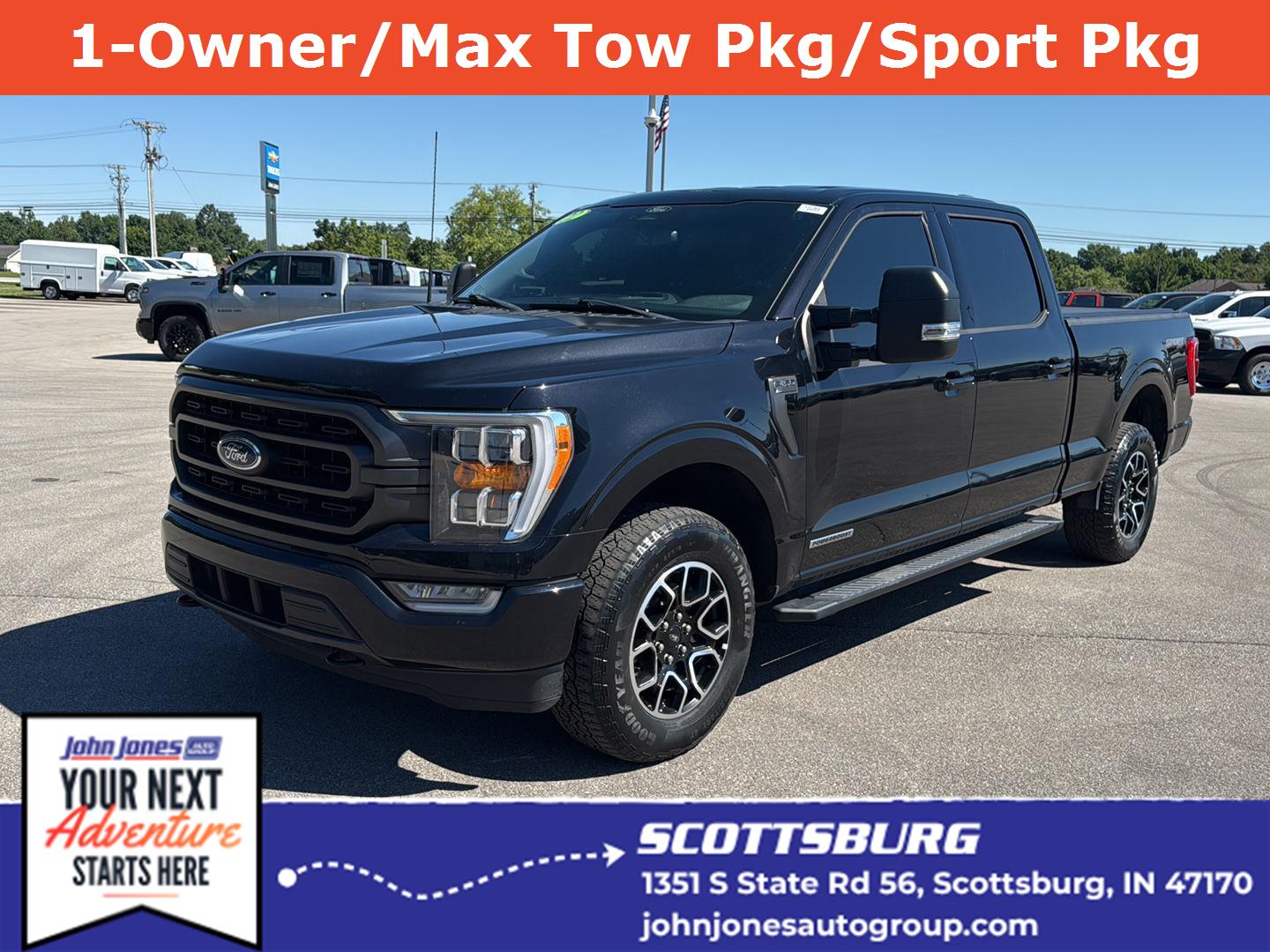 Agate Black 2022 Ford F-150 Pickup Truck Four-Wheel Drive Automatic