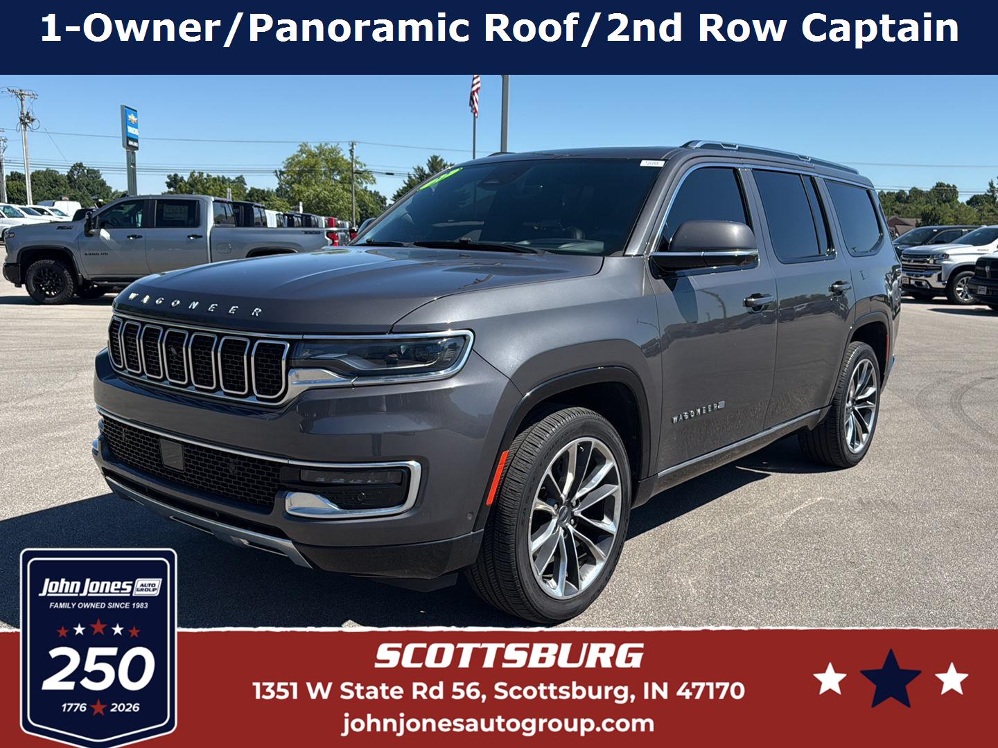 Baltic Gray Metallic Clearcoat 2022 Jeep Wagoneer Series III 4WD SUV / Crossover Four-Wheel Drive 8-Speed Automatic