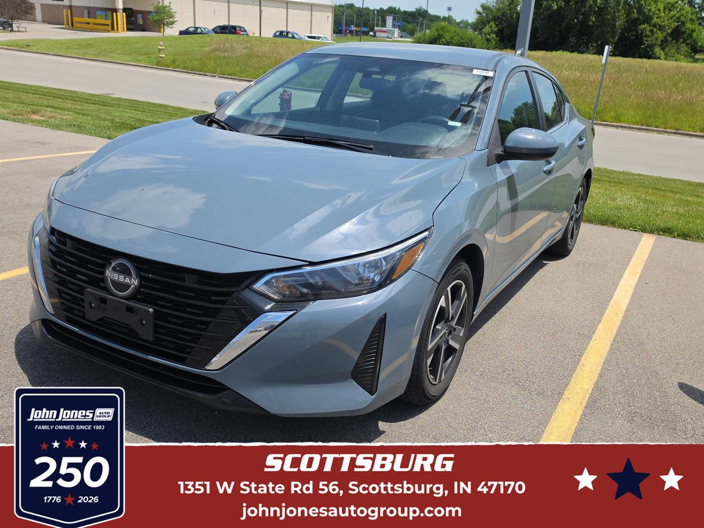 Atlantic Gray Metallic 2024 Nissan Sentra SV FWD Sedan Front-Wheel Drive Continuously Variable Transmission
