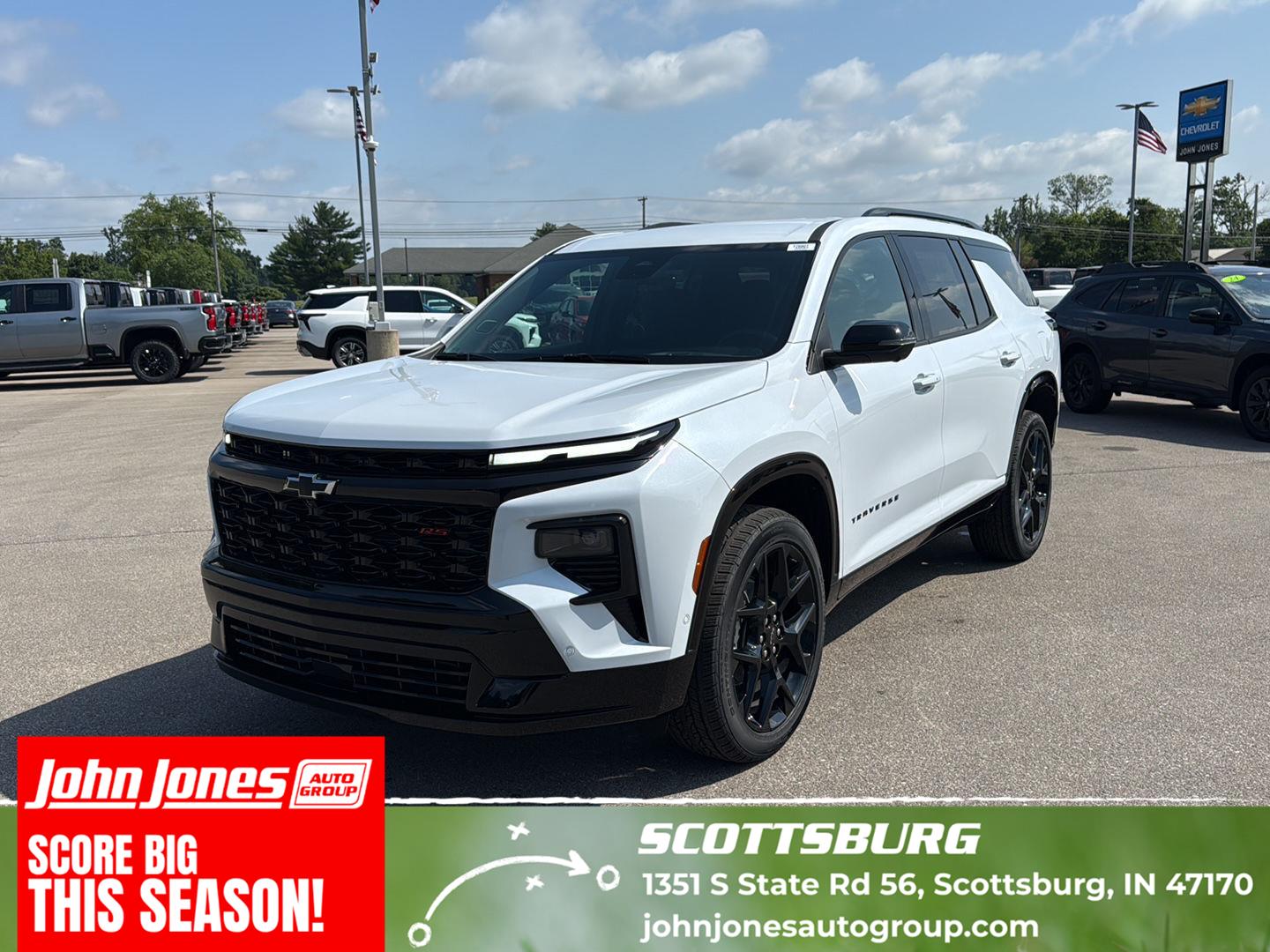 Polar White Tricoat 2026 Chevrolet Traverse SUV / Crossover Four-Wheel Drive 8-Speed Automatic