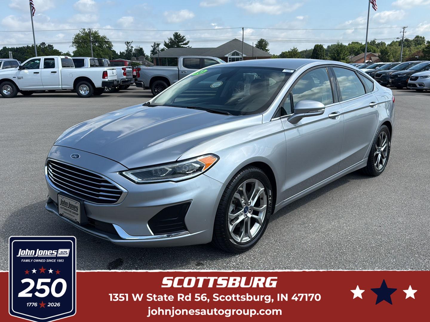Iconic Silver 2020 Ford Fusion SEL FWD Sedan Front-Wheel Drive 6-Speed Automatic