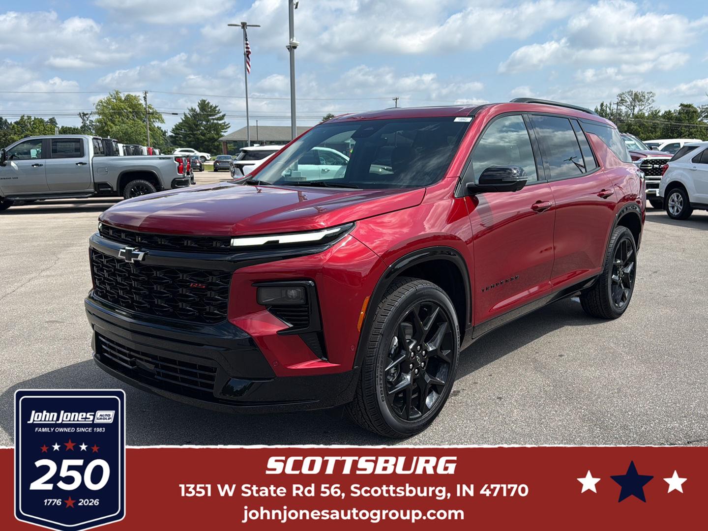 Radiant Red Tintcoat 2026 Chevrolet Traverse RS AWD SUV / Crossover Four-Wheel Drive 8-Speed Automatic