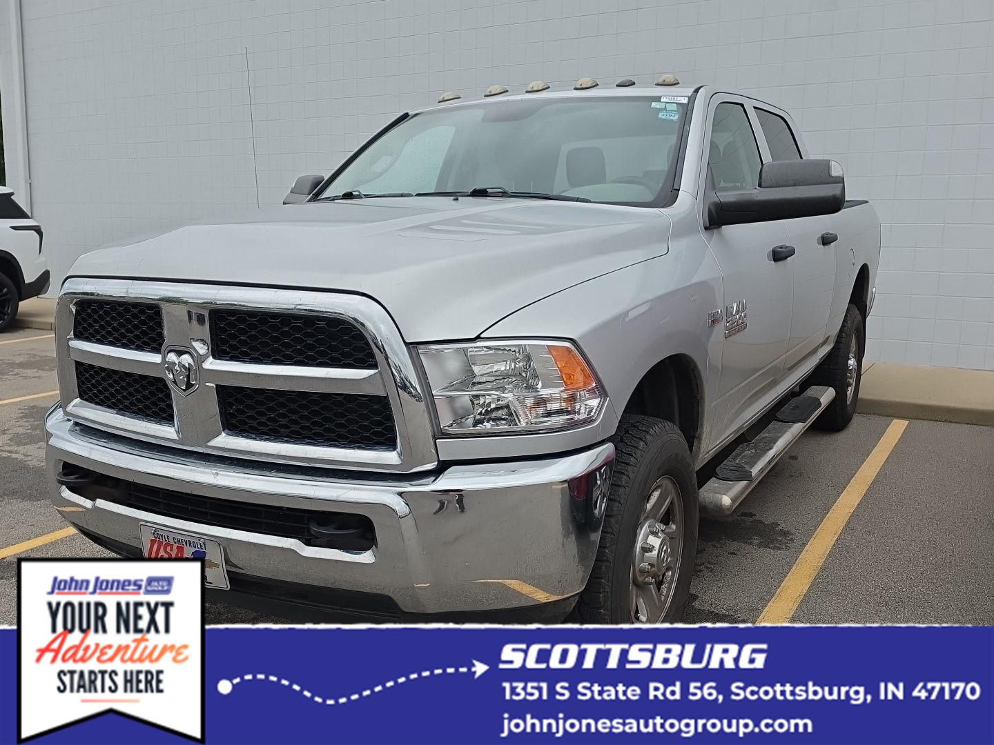 Bright Silver Metallic Clearcoat 2017 RAM 2500 Pickup Truck Four-Wheel Drive 6-Speed Automatic