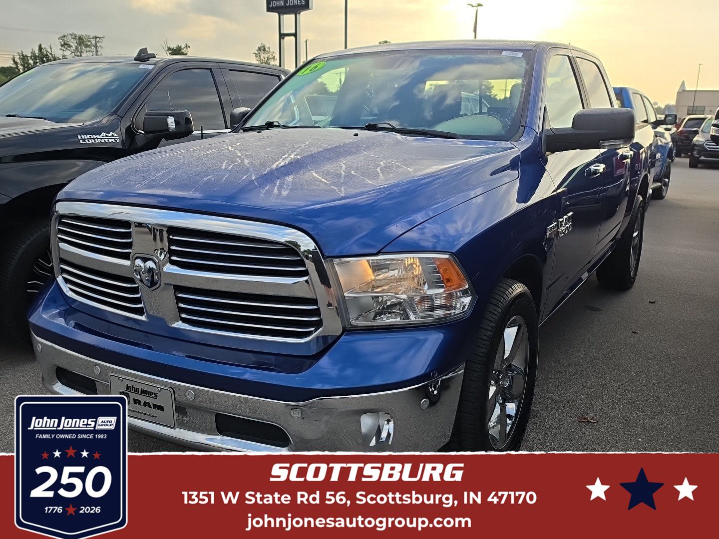 Blue Streak Pearlcoat 2016 RAM 1500 Pickup Truck 4X2 8-Speed Automatic