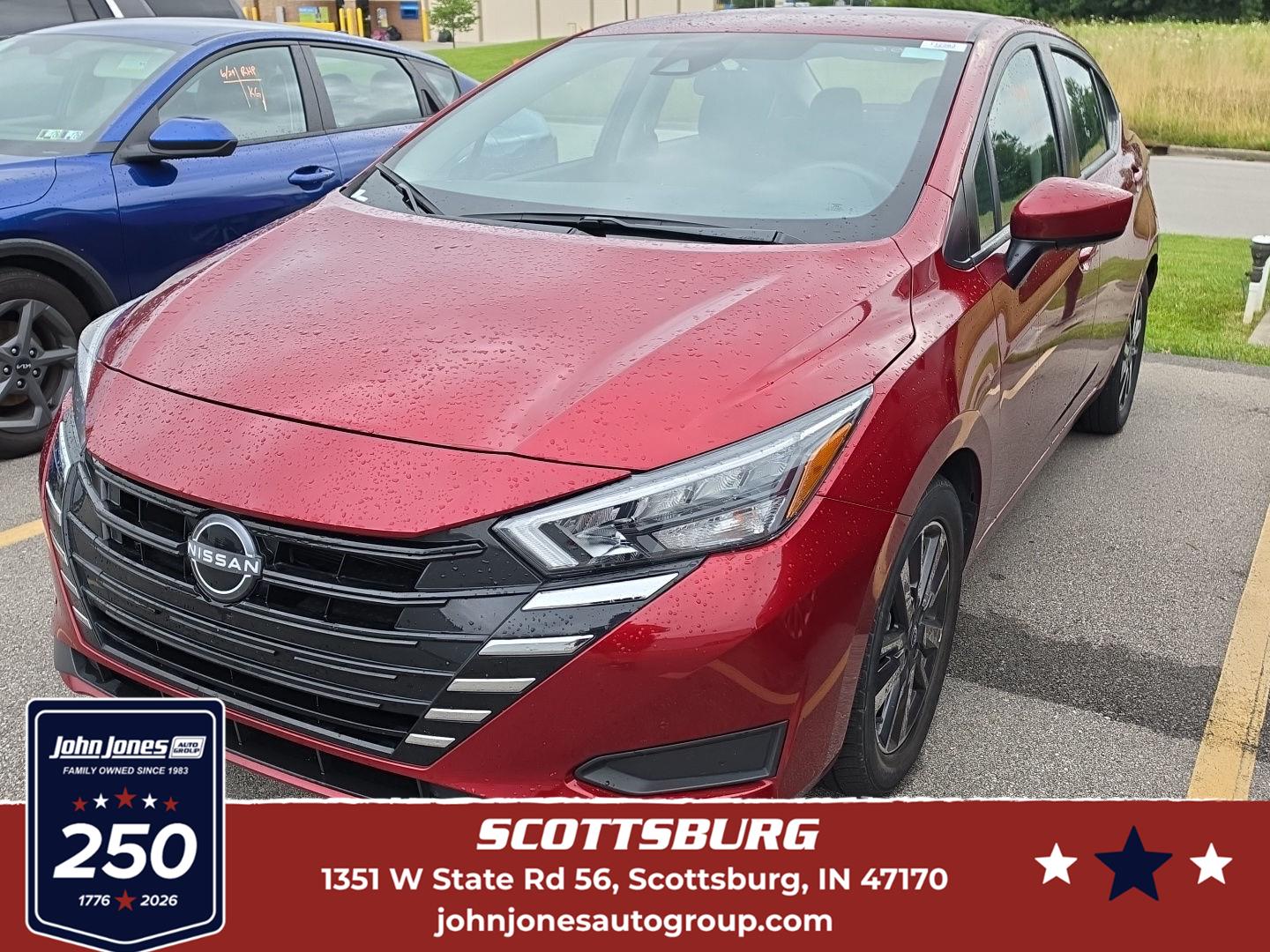 Red (Scarlet Ember Tintcoat) 2025 Nissan Versa Sedan Front-Wheel Drive Continuously Variable Transmission