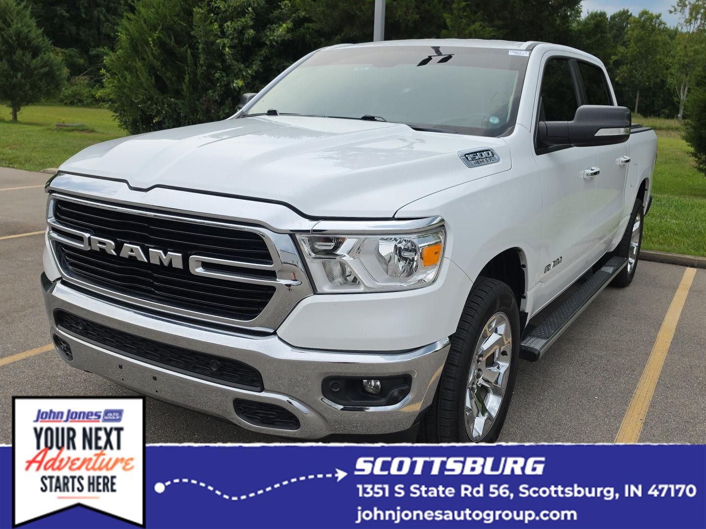 Bright White Clearcoat 2020 RAM 1500 Pickup Truck Four-Wheel Drive 8-Speed Automatic