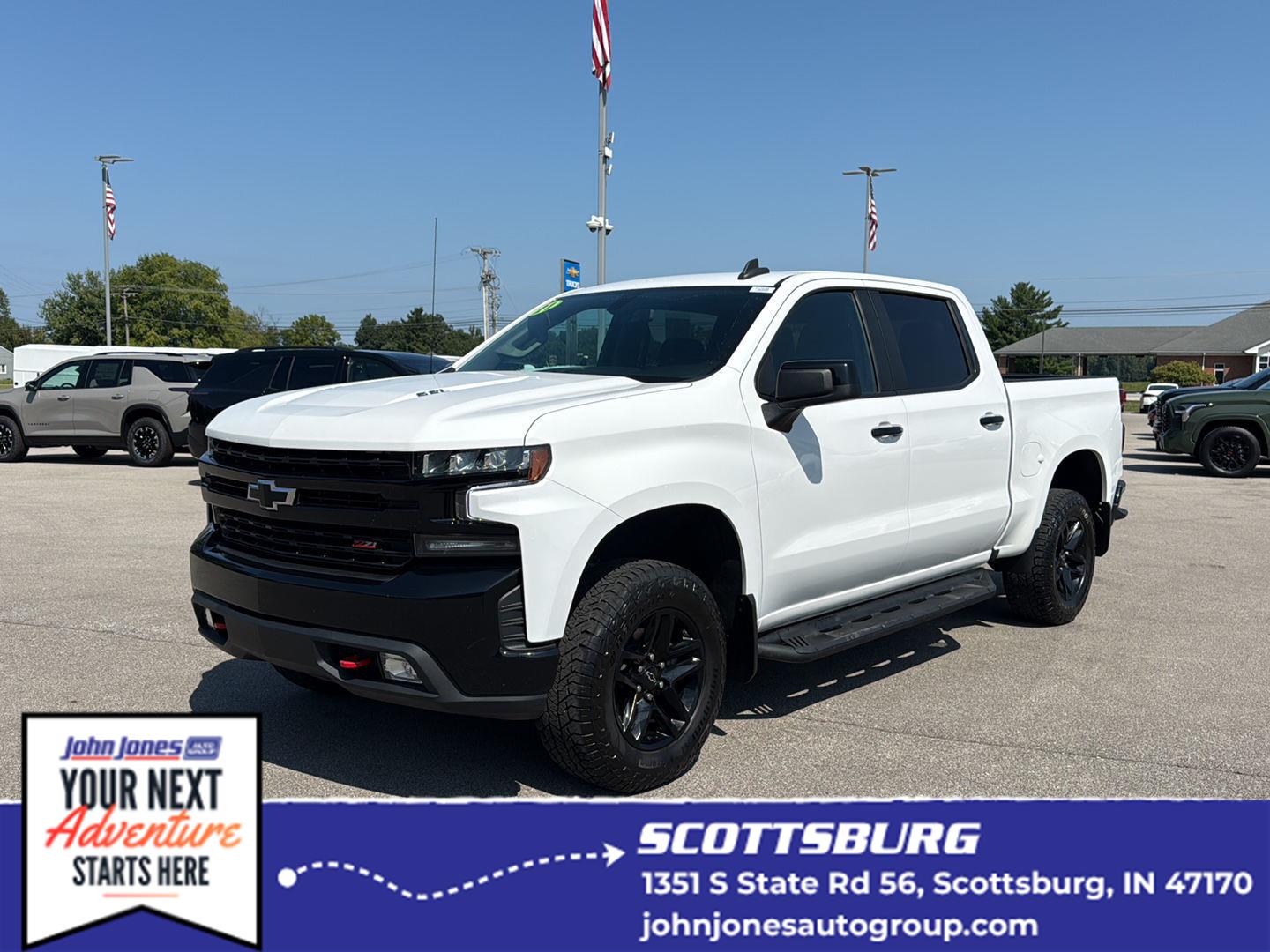 Silver Ice Metallic 2021 Chevrolet Silverado 1500 Pickup Truck Four-Wheel Drive Automatic