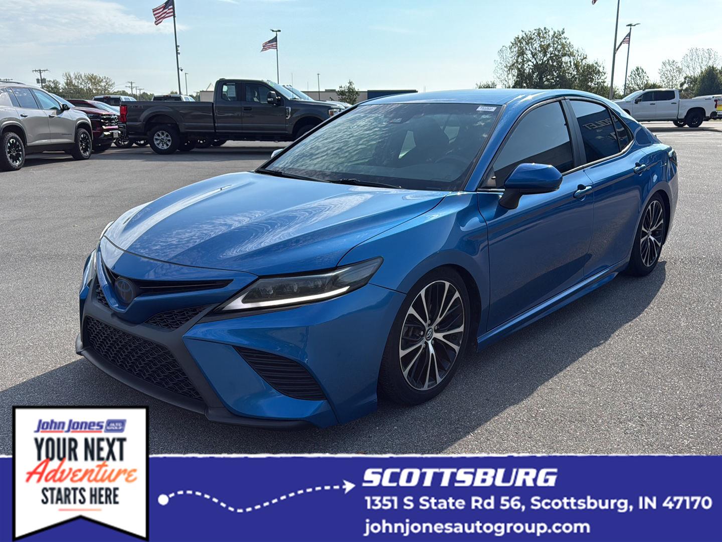 Blue Streak Metallic 2018 Toyota Camry Sedan Front-Wheel Drive 8-Speed Automatic