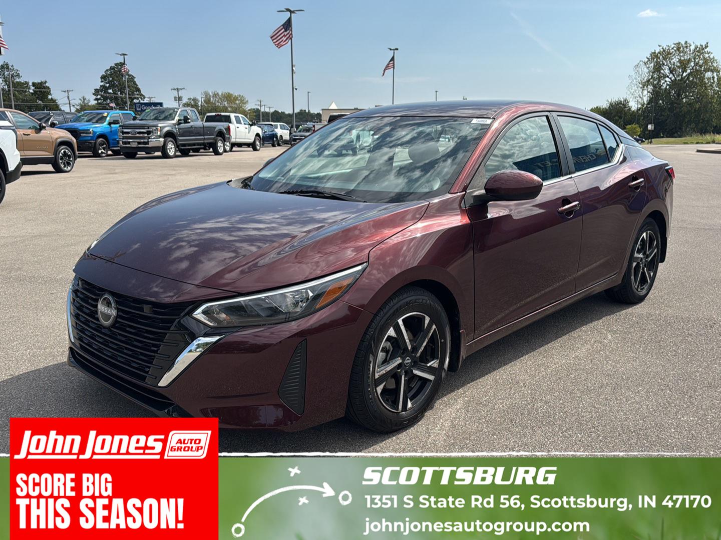 Red 2024 Nissan Sentra Sedan Front-Wheel Drive Automatic