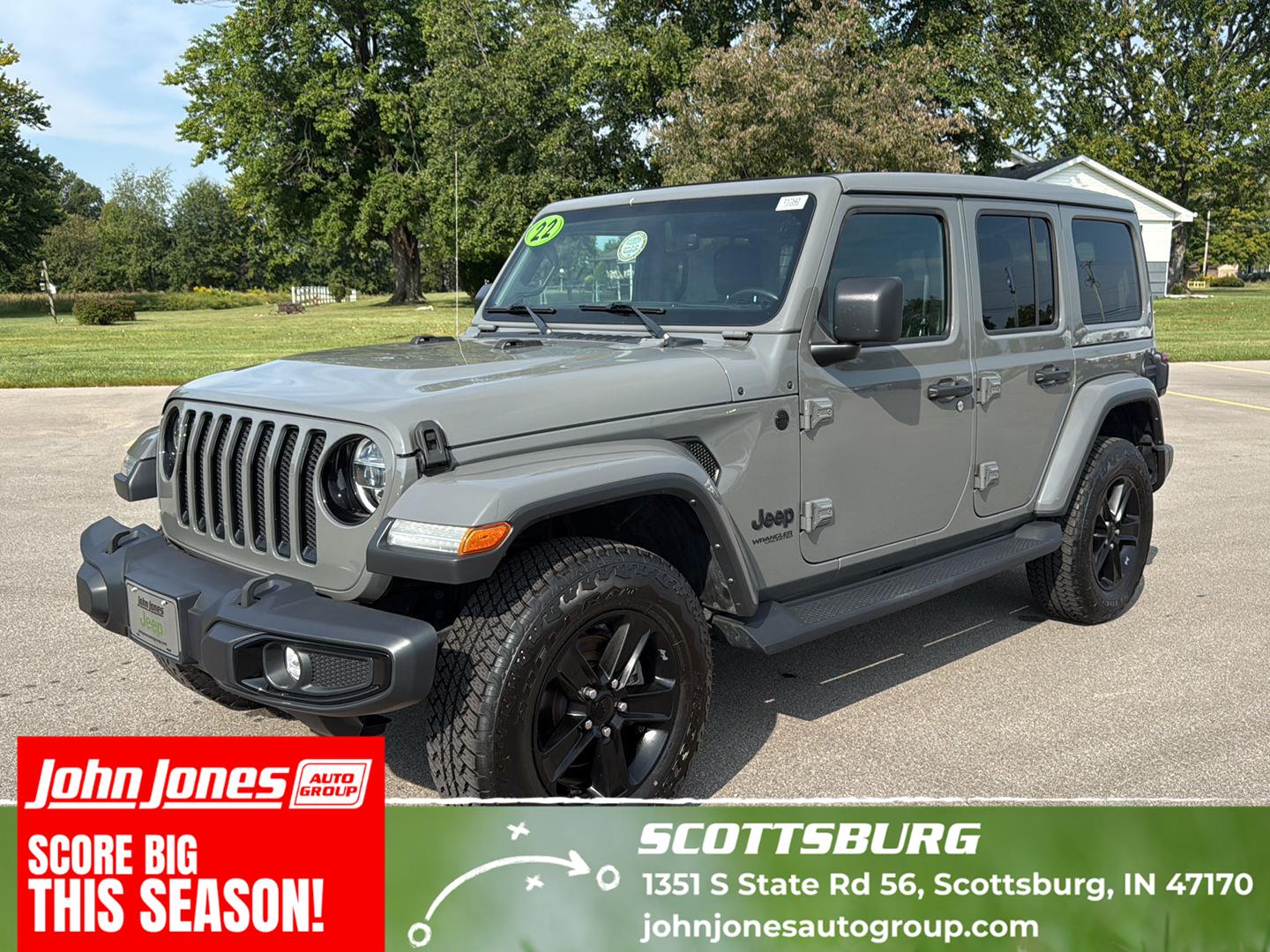 Sting-Gray Clearcoat 2022 Jeep Wrangler SUV / Crossover Four-Wheel Drive 8-Speed Automatic