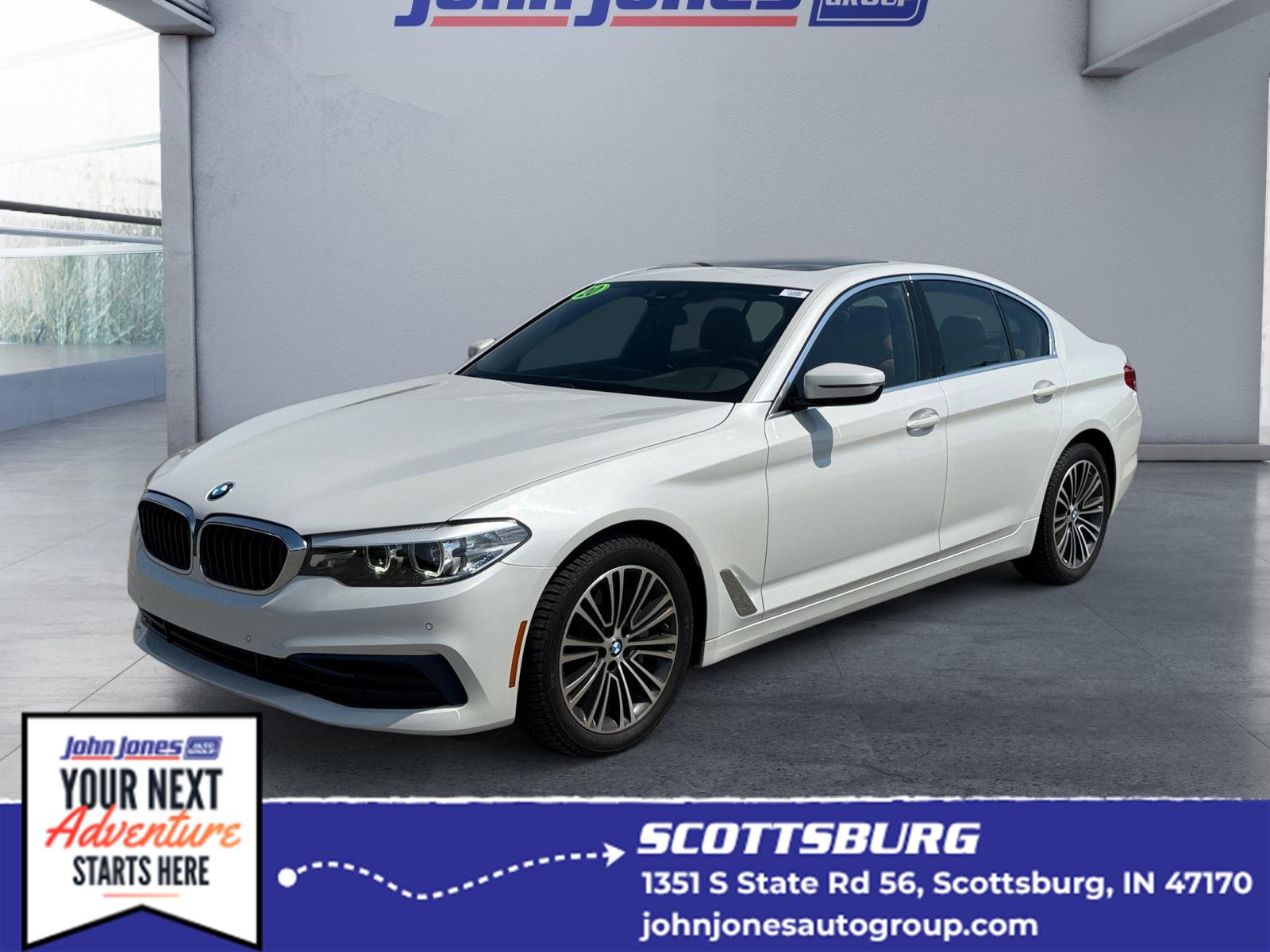 Mineral White Metallic 2020 BMW 5 Series Sedan All-Wheel Drive Automatic