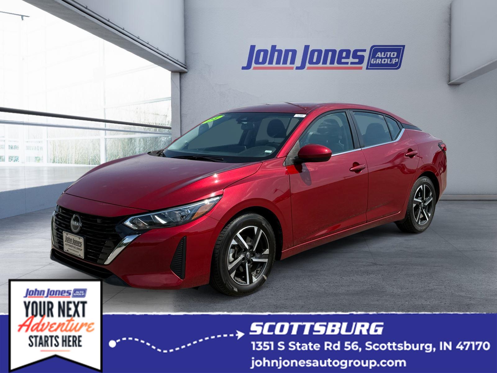 Red (Scarlet Ember Tintcoat) 2024 Nissan Sentra Sedan Front-Wheel Drive Continuously Variable Transmission