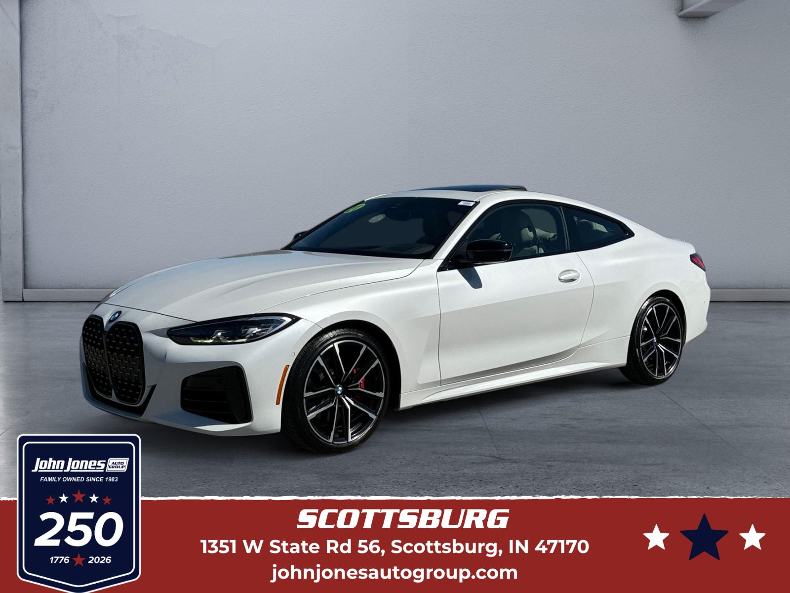 Mineral White Metallic 2021 BMW 4 Series Coupe All-Wheel Drive Automatic