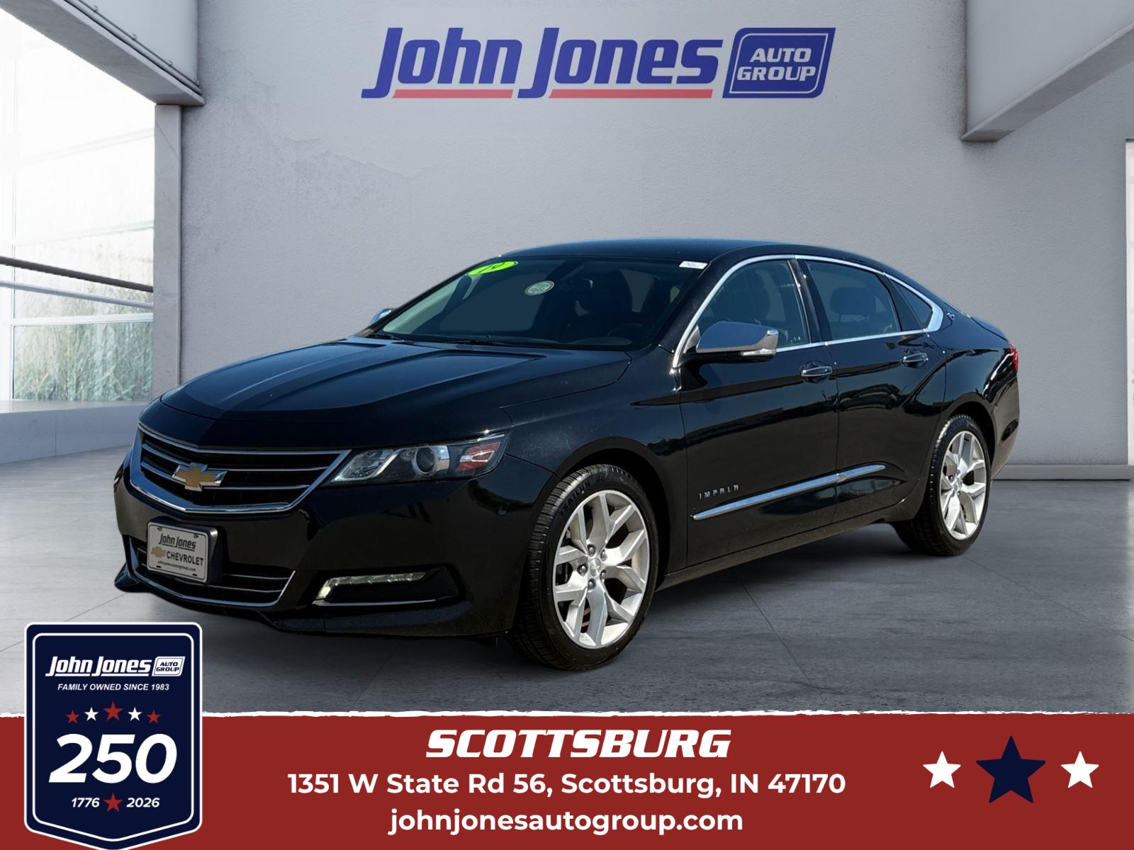 Black 2019 Chevrolet Impala Sedan Front-Wheel Drive 6-Speed Automatic